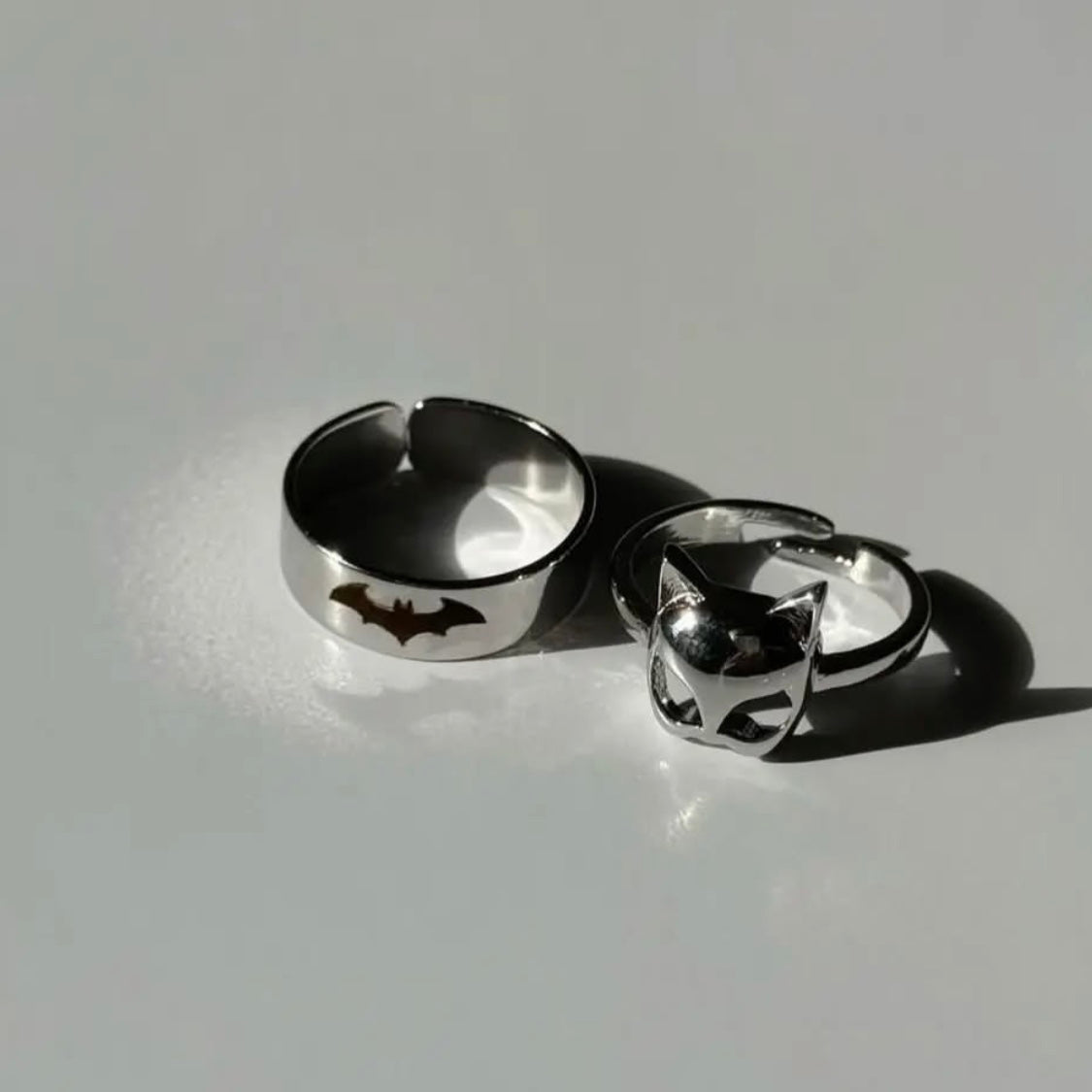 batman | catwoman ring set