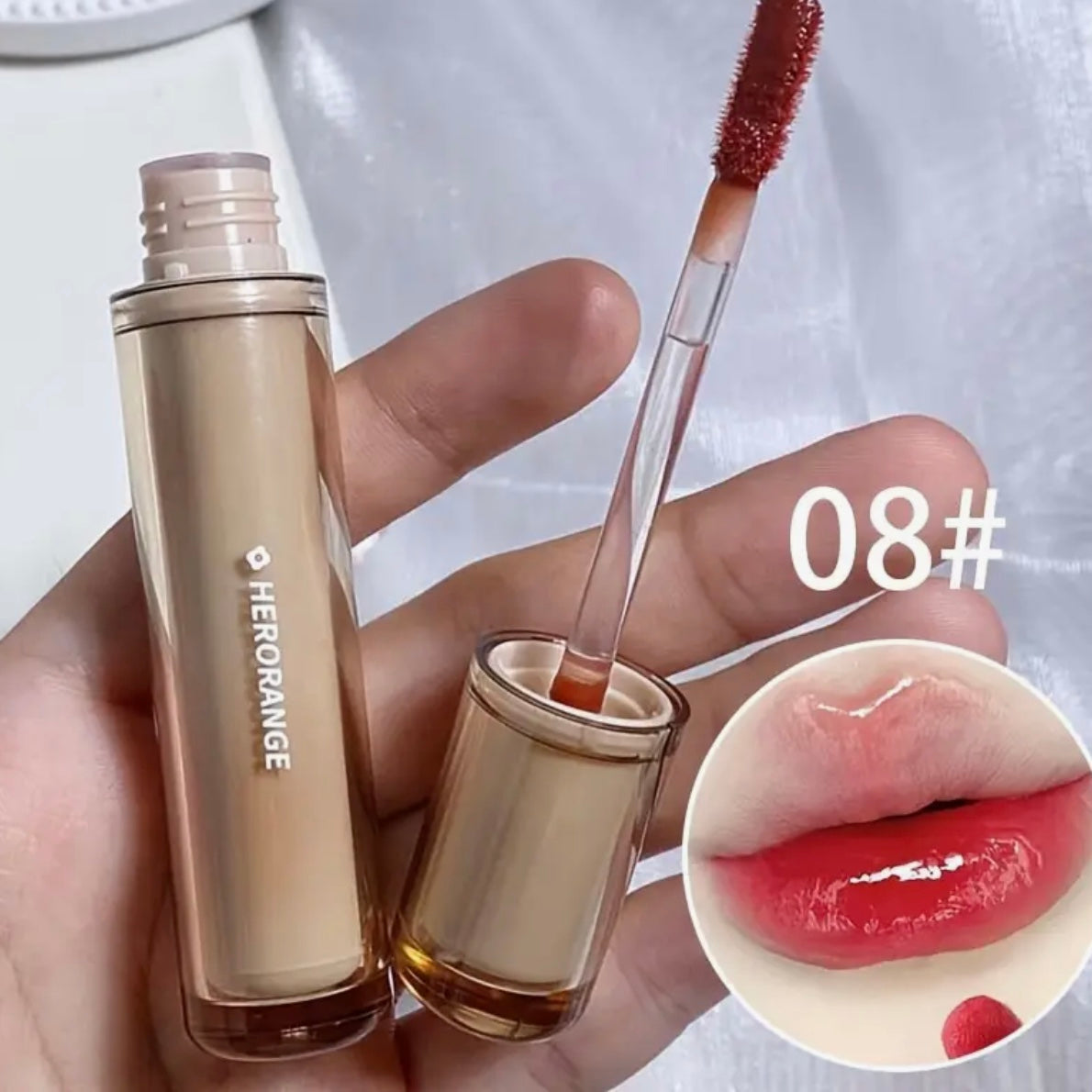 herorange lip glosses
