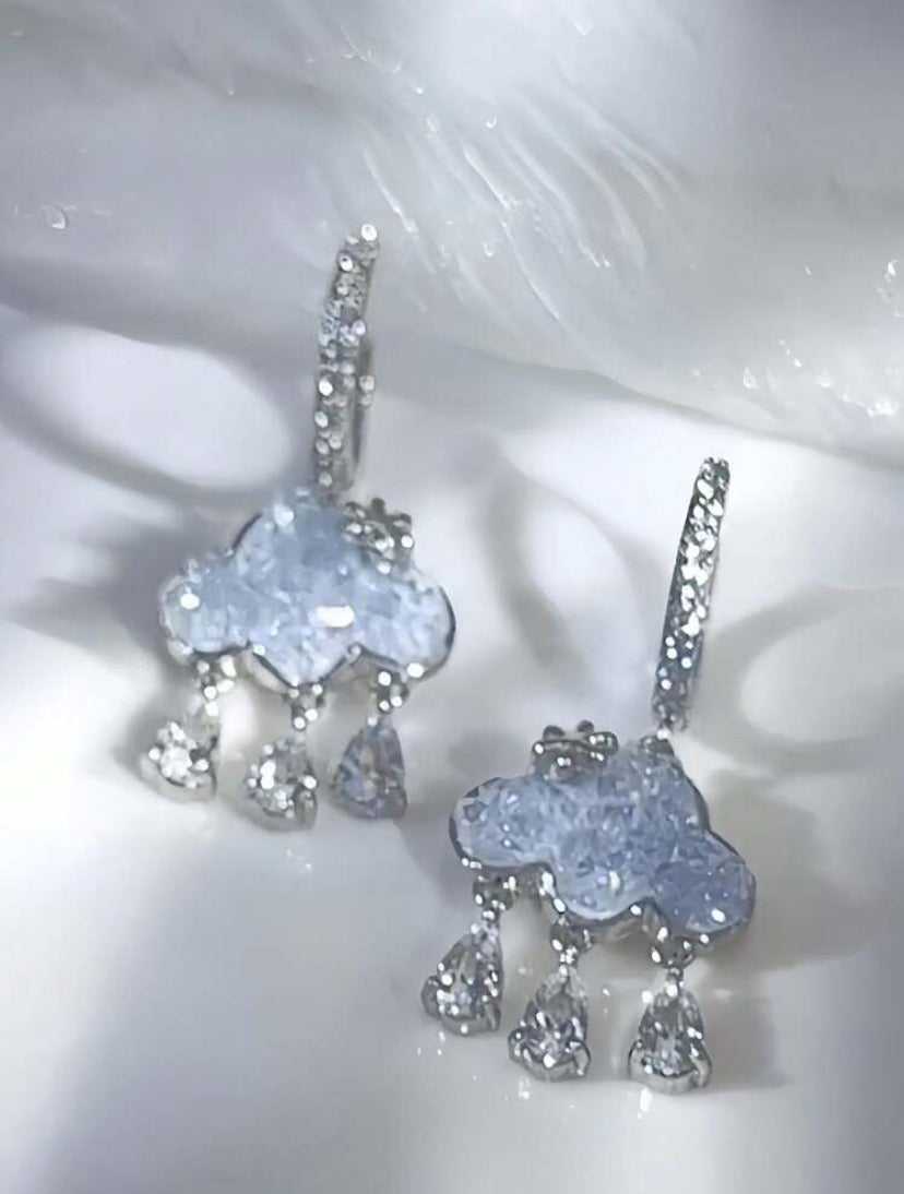 cloud tassel earrings