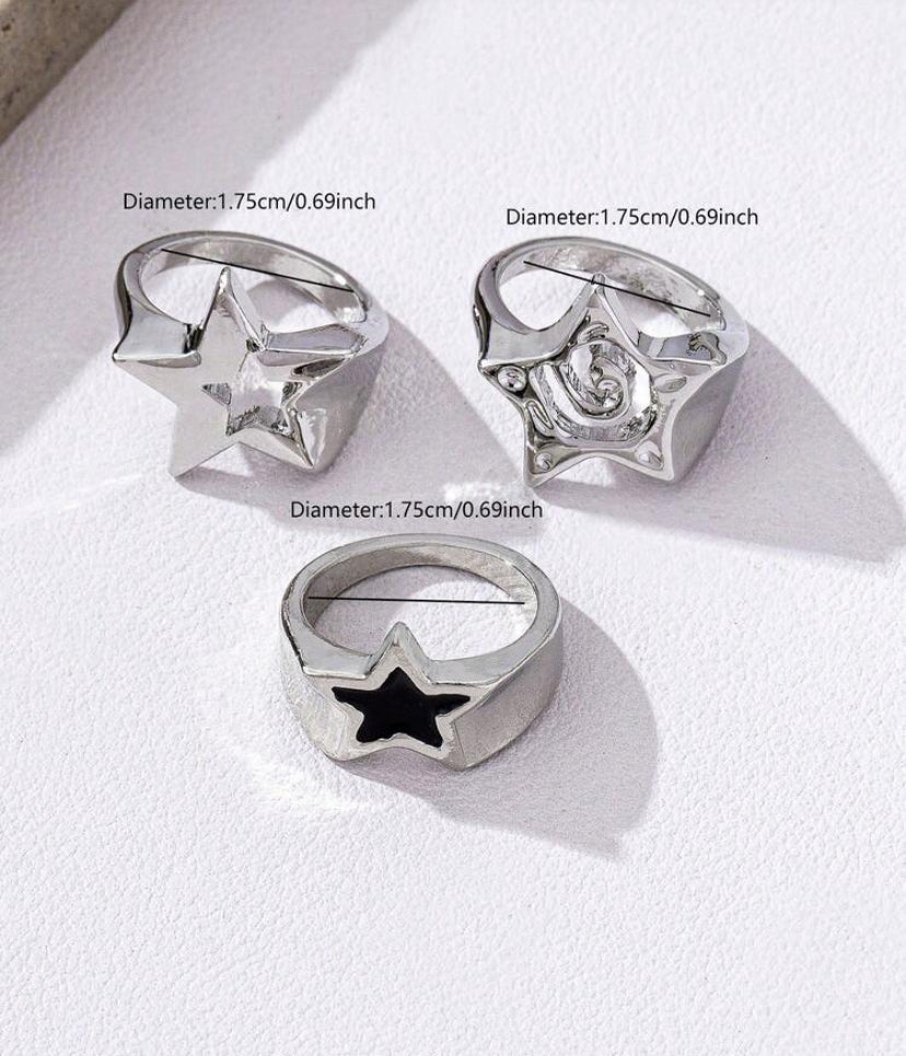 silver star ring