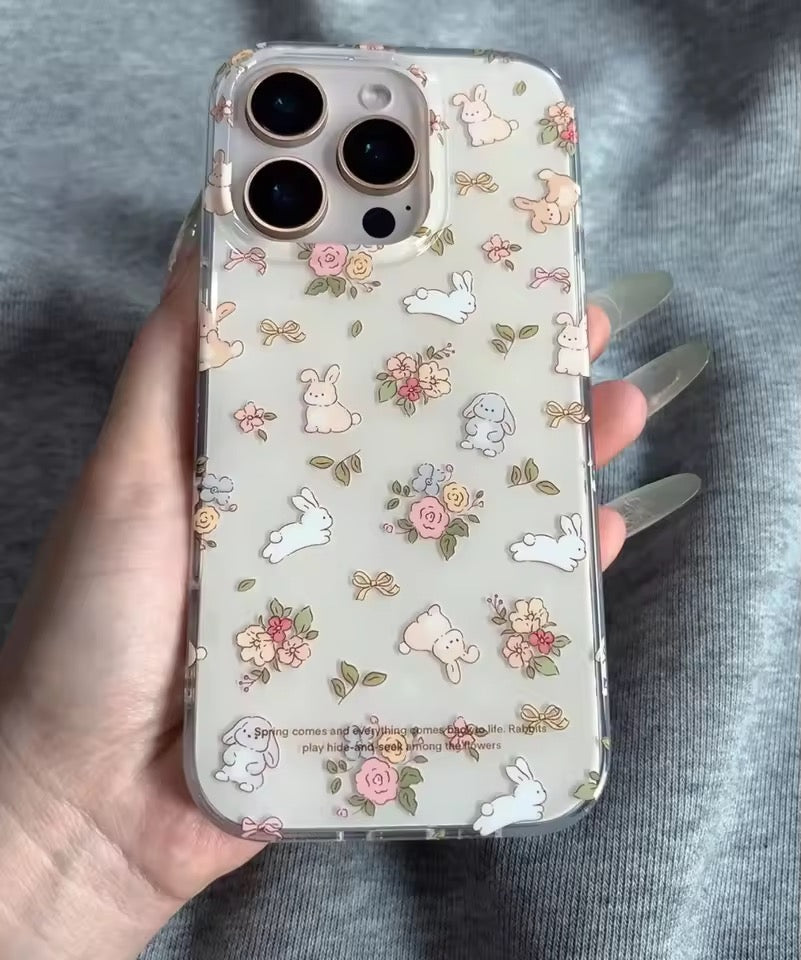 bunny floral case