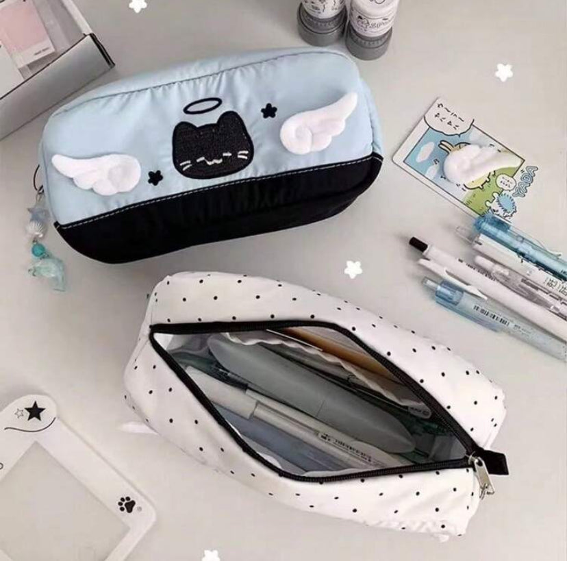 polka dot pencil case