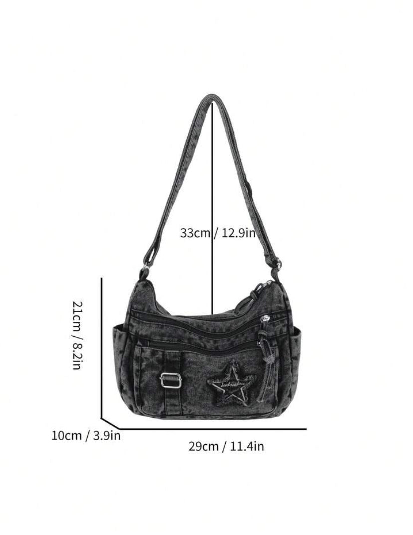 denim cargo bag