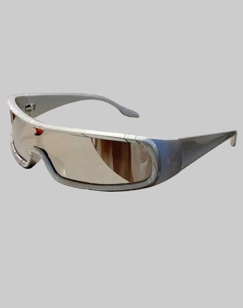futuristic silver glasses