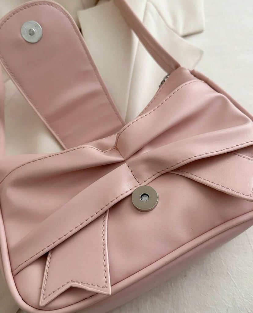 bow knot pink bag