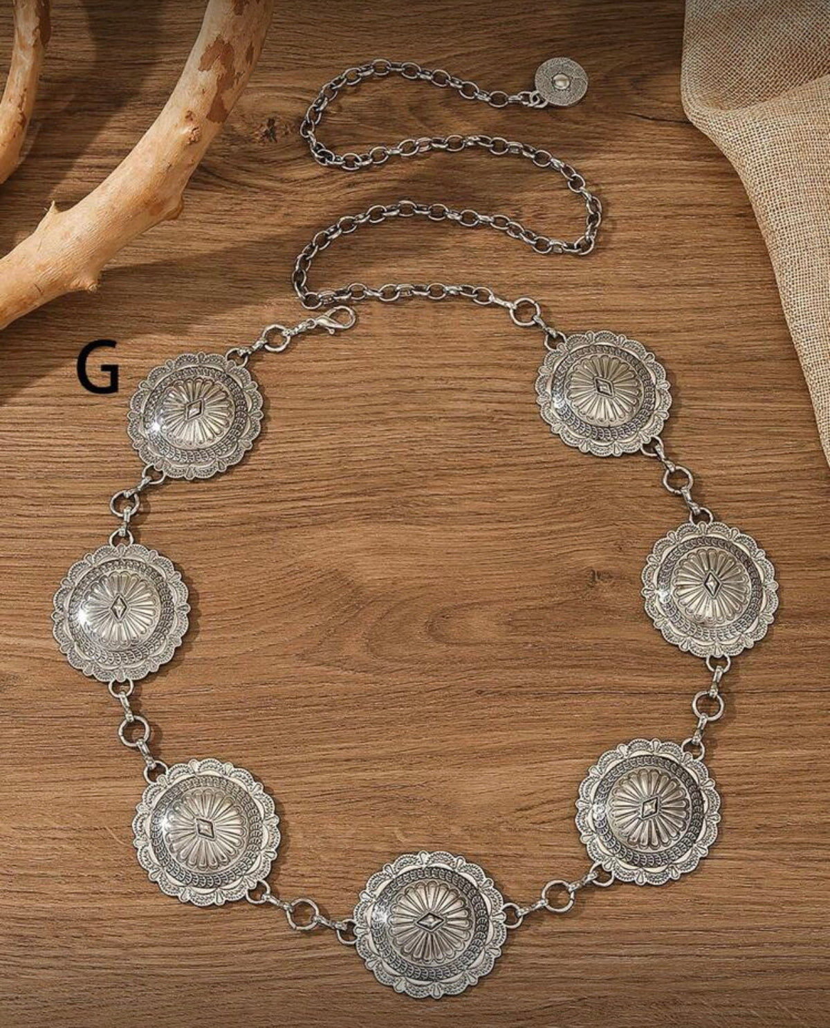vintage silver waist chains/belts