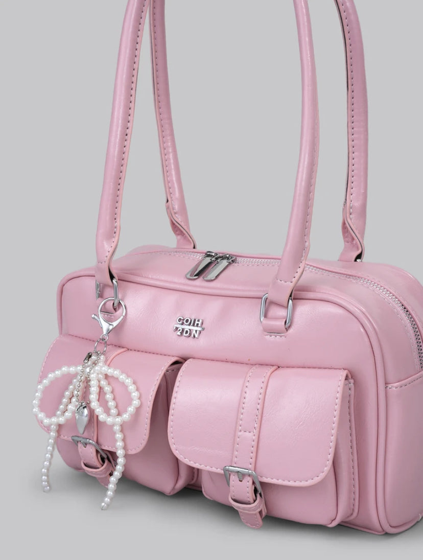 Pastel Pink multi-pocket bag