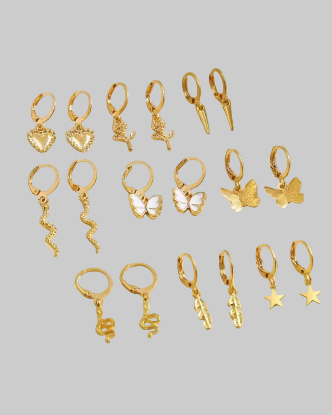 9 pair earrings set