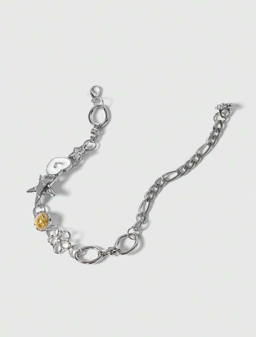 retro y2k silver bracelet