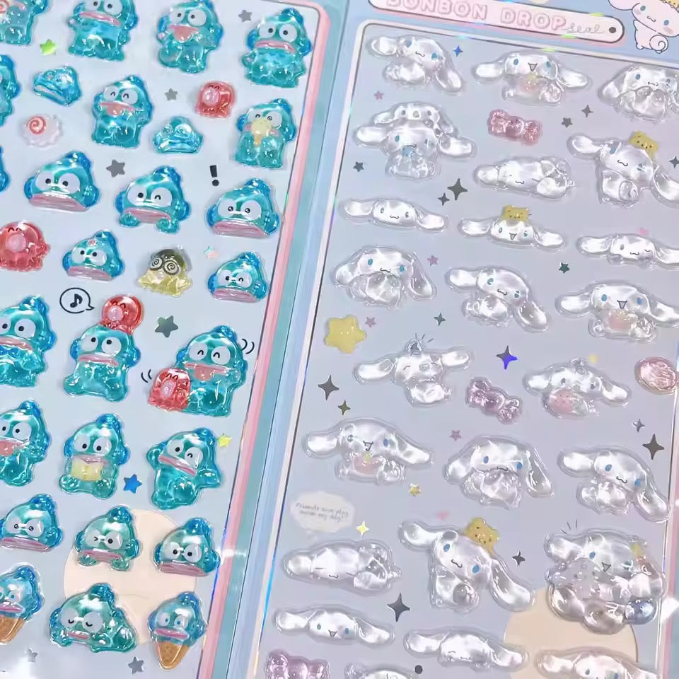 sanrio 3d stickers