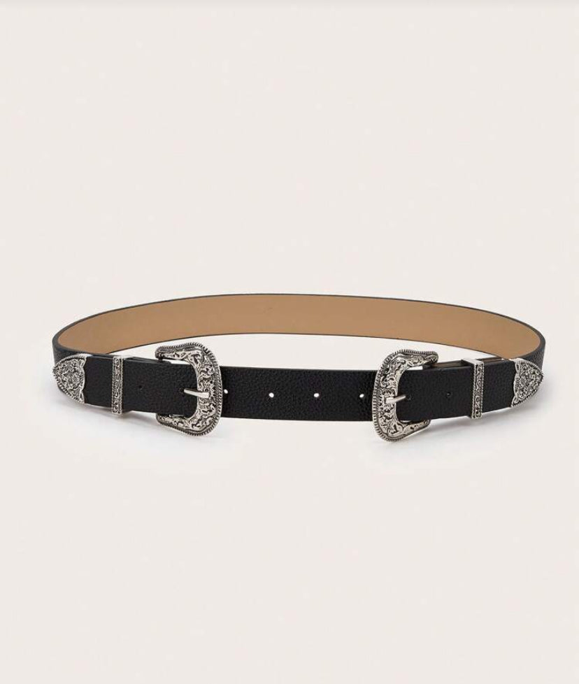 double buckle belt