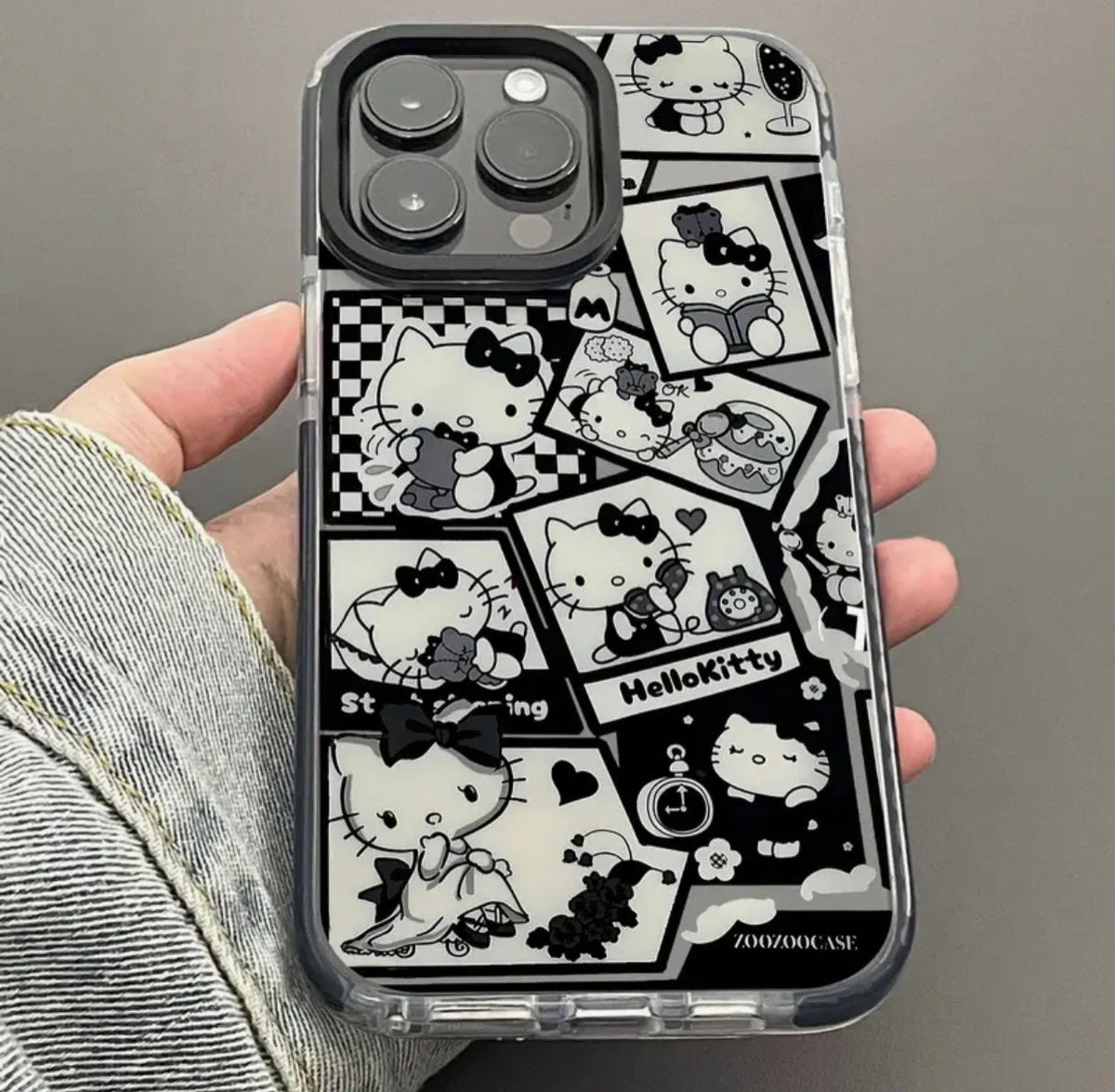 hello kittty black case