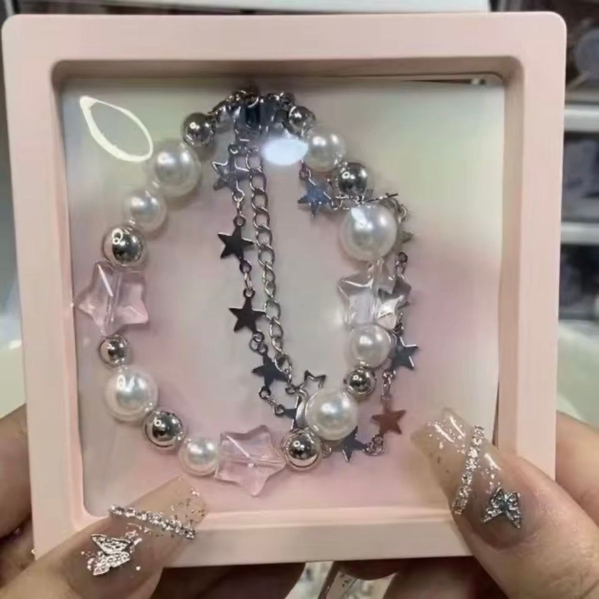 starry silver bracelet