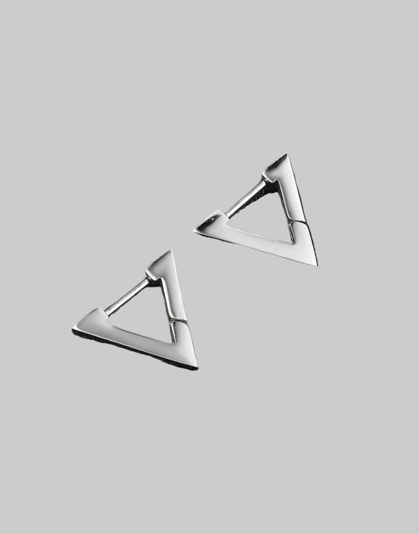 stainless steel silver shapes hoops