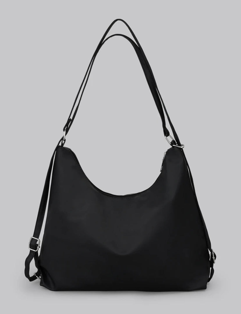 stone pattern butterfly black bag