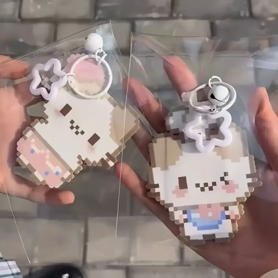 pixel keychains