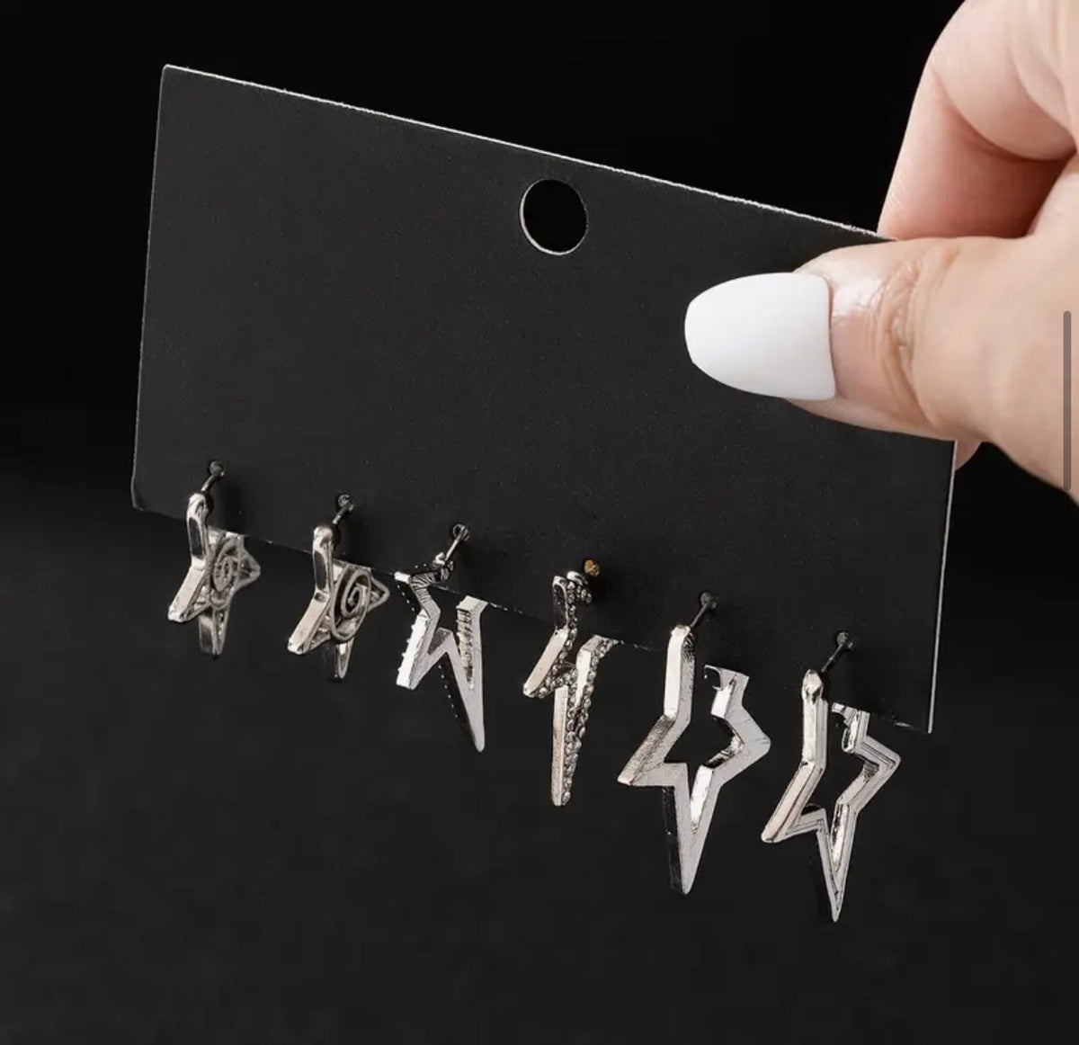 star earrings set
