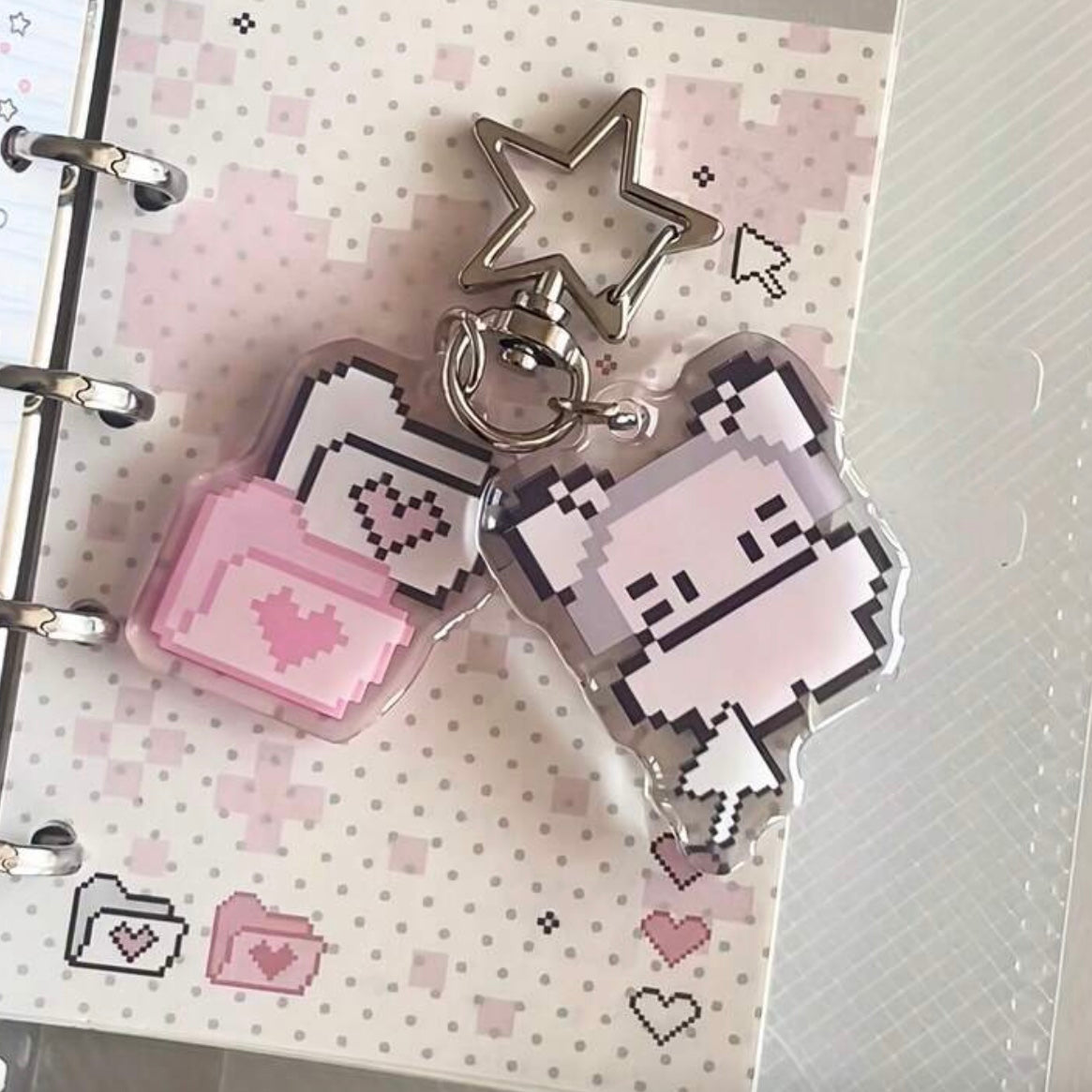 pixel keychains