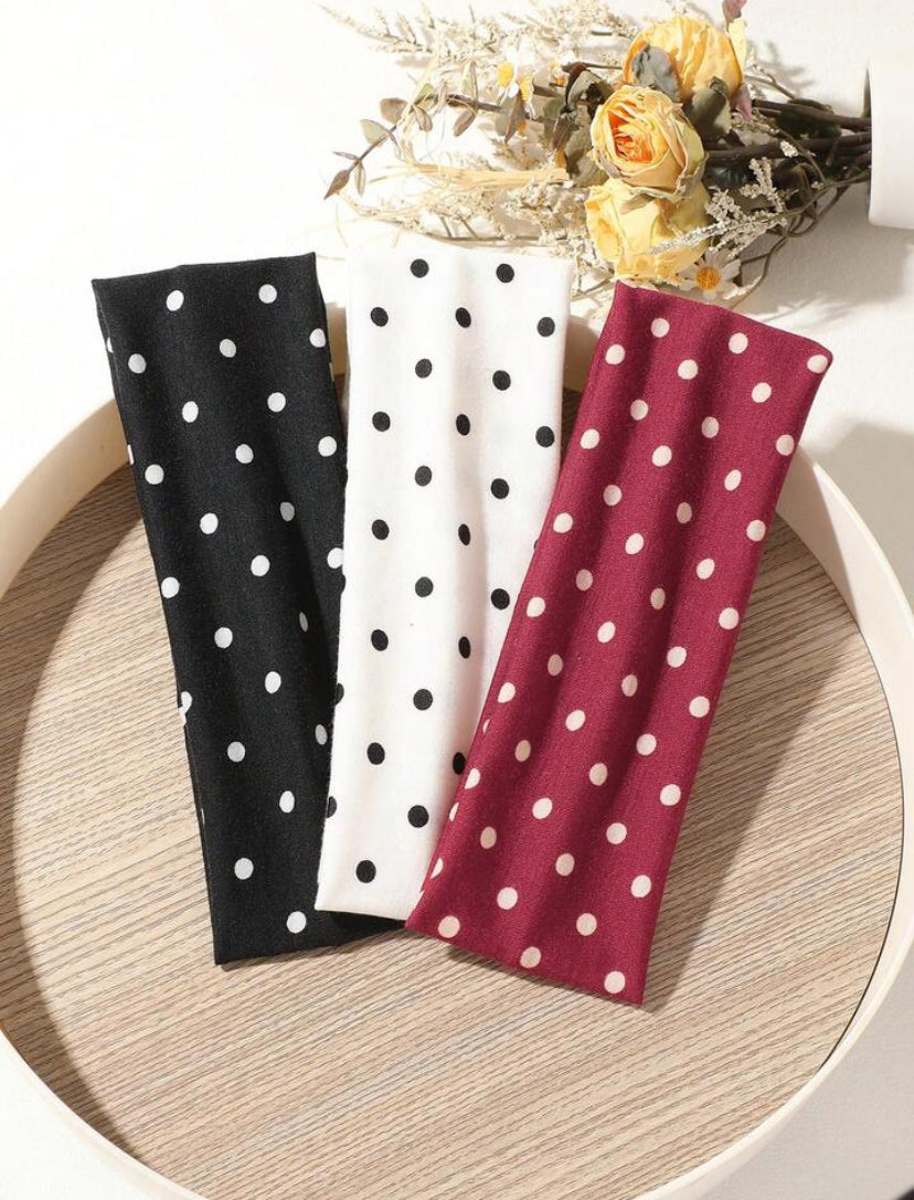polka dots headbands