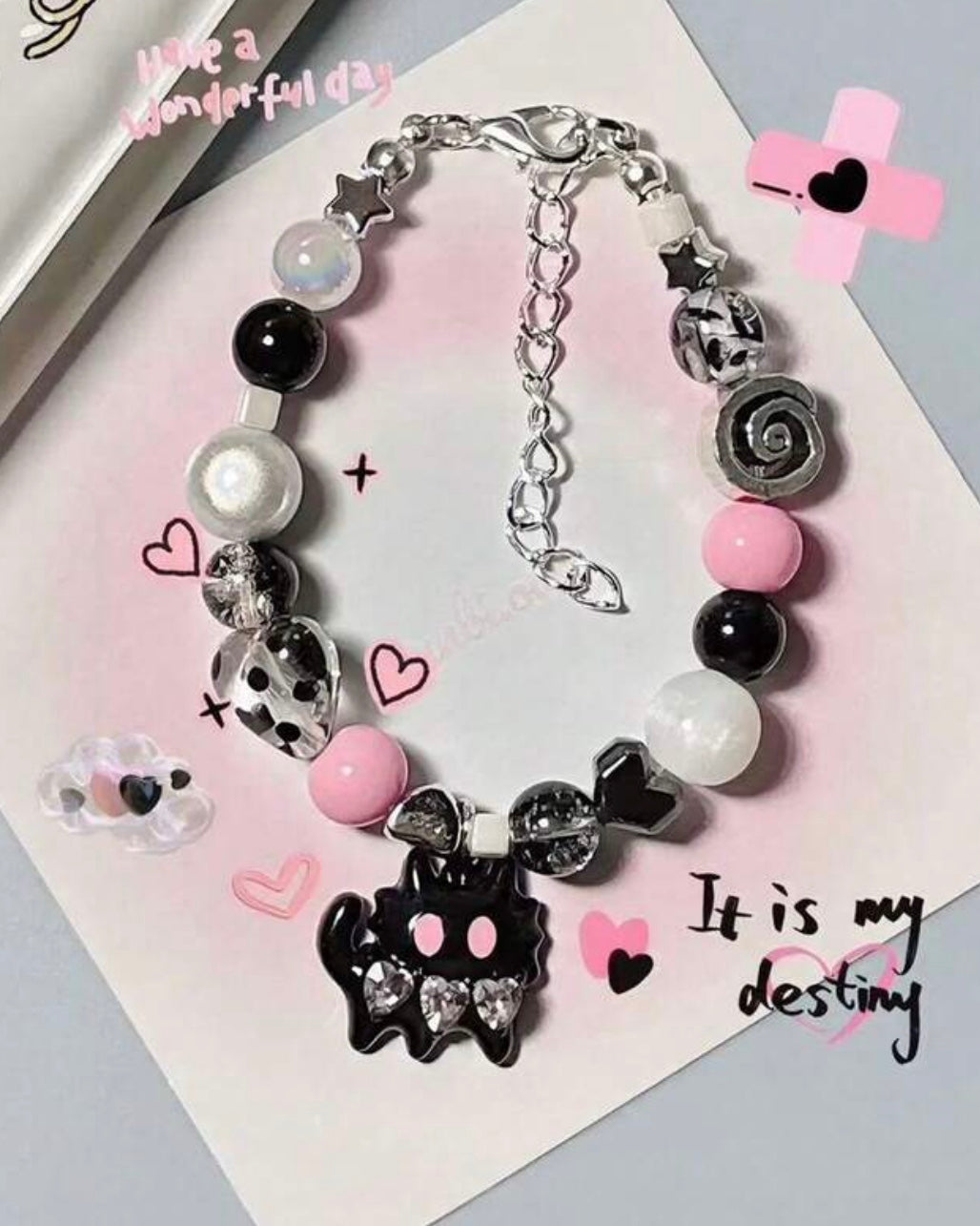 beaded cat bracelets