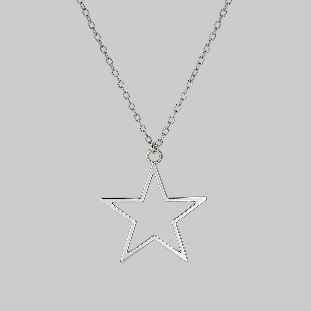 hollow star necklace