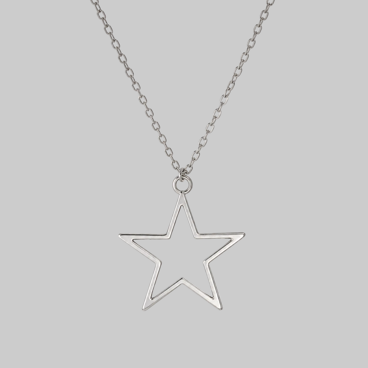 hollow star necklace