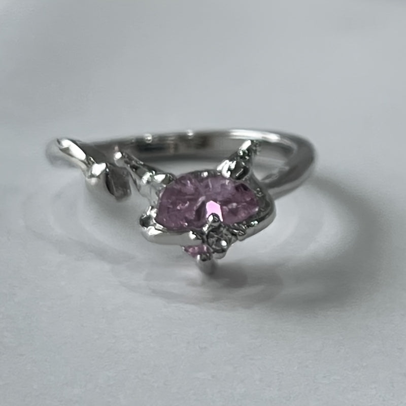 kuromi crystal ring