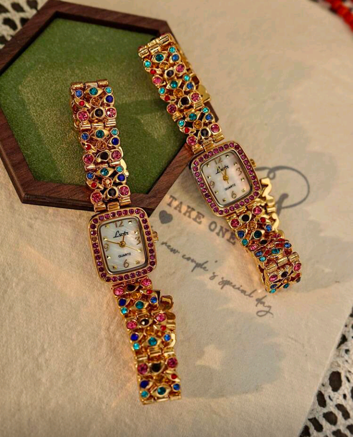 luxury rhinestone watch