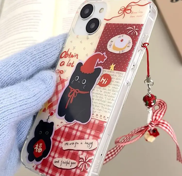 kitty phone case with charm (vivo)