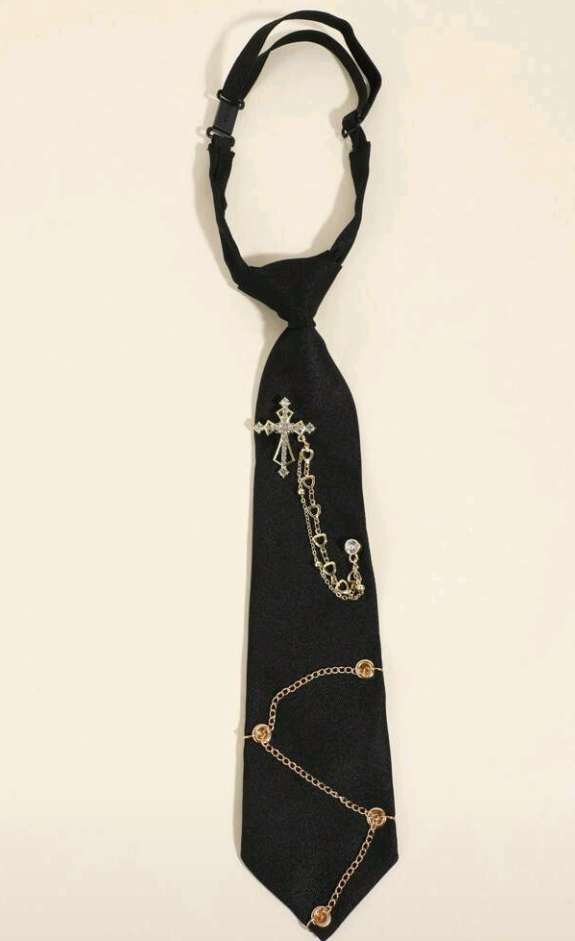 cross chain tie (available in 5 colors)