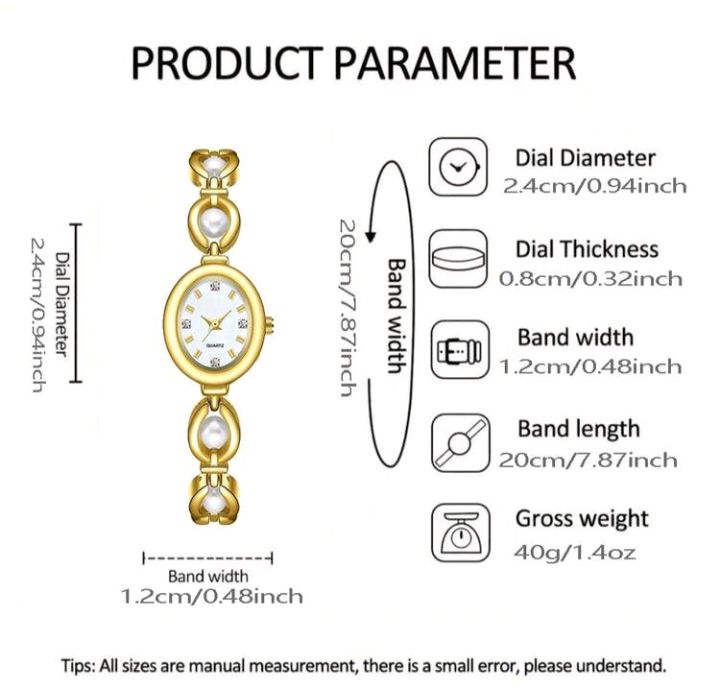 golden pearl watch
