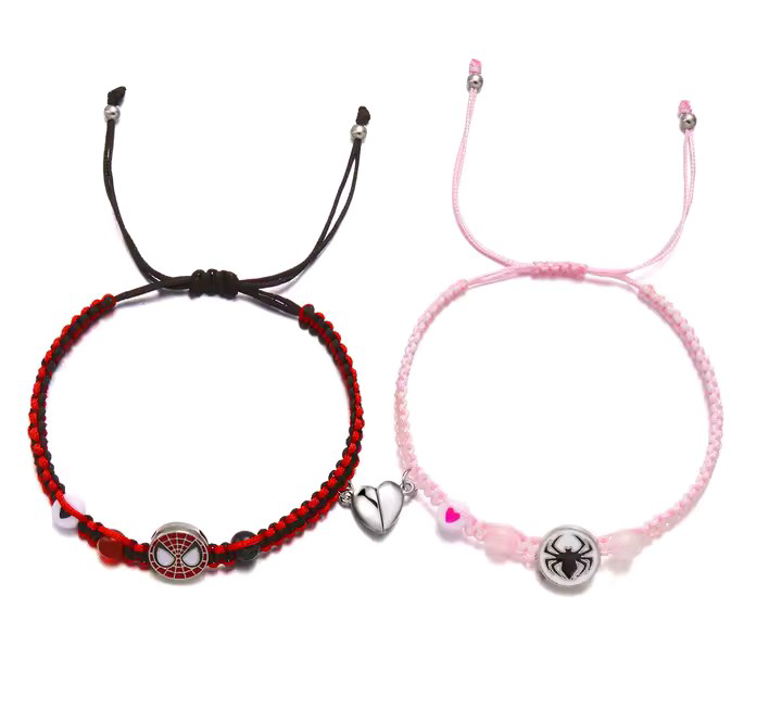couple's matching bracelets (hello kitty, spiderman, batman)