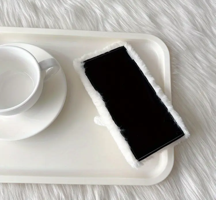 fluffy rabbit phone case vivo