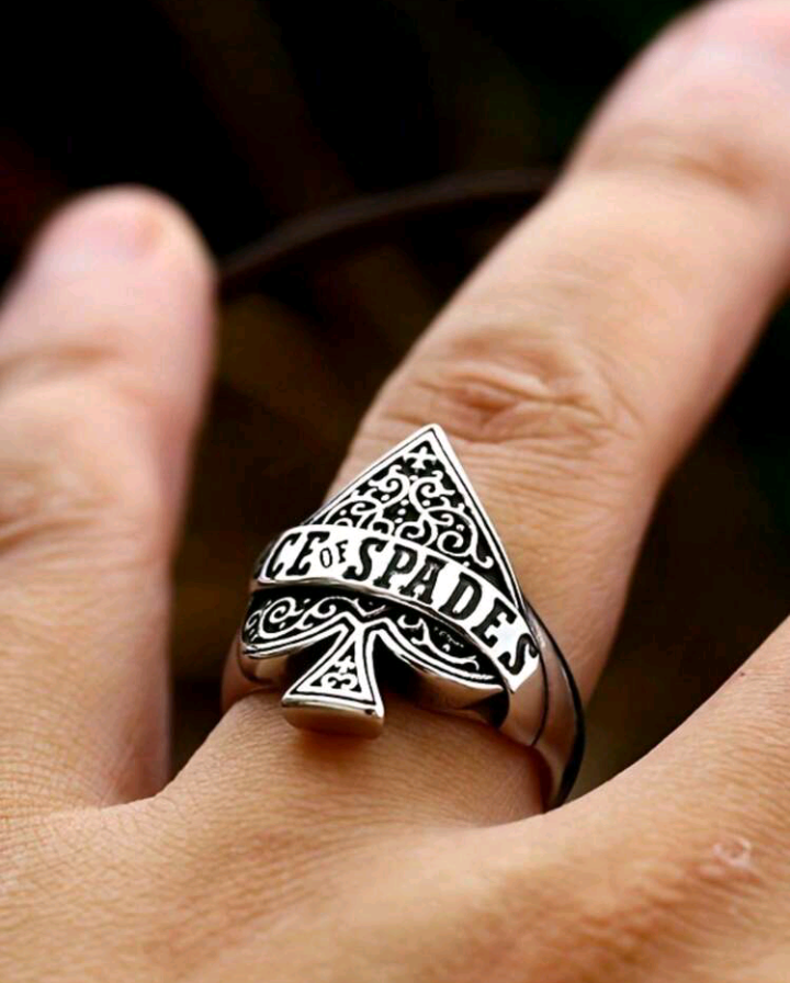 ace of spades ring