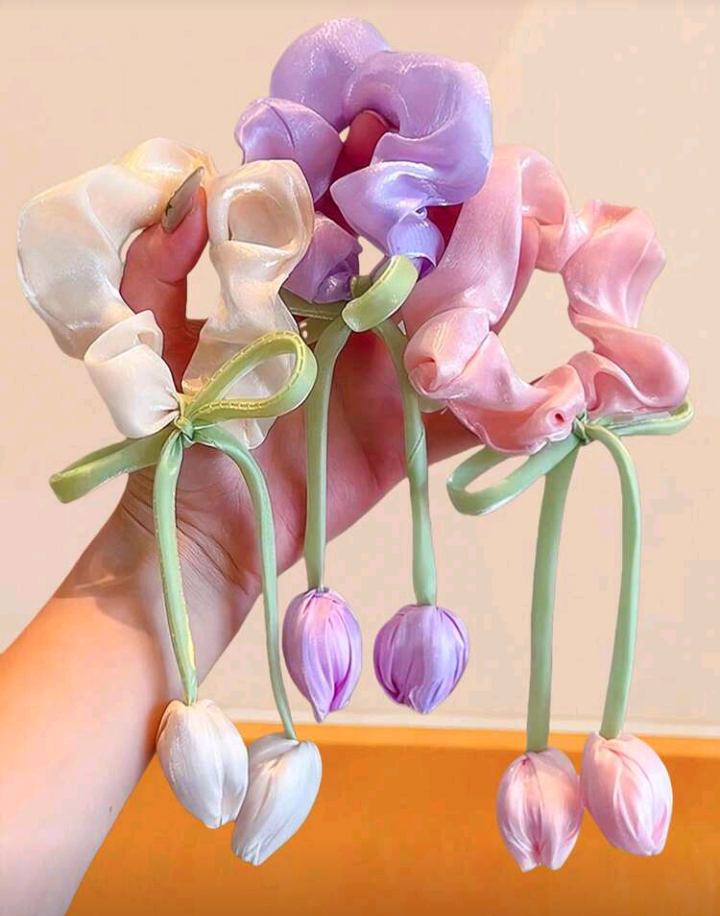 tulip scrunchies