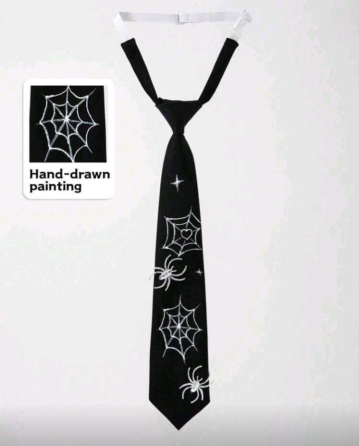 spider tie black