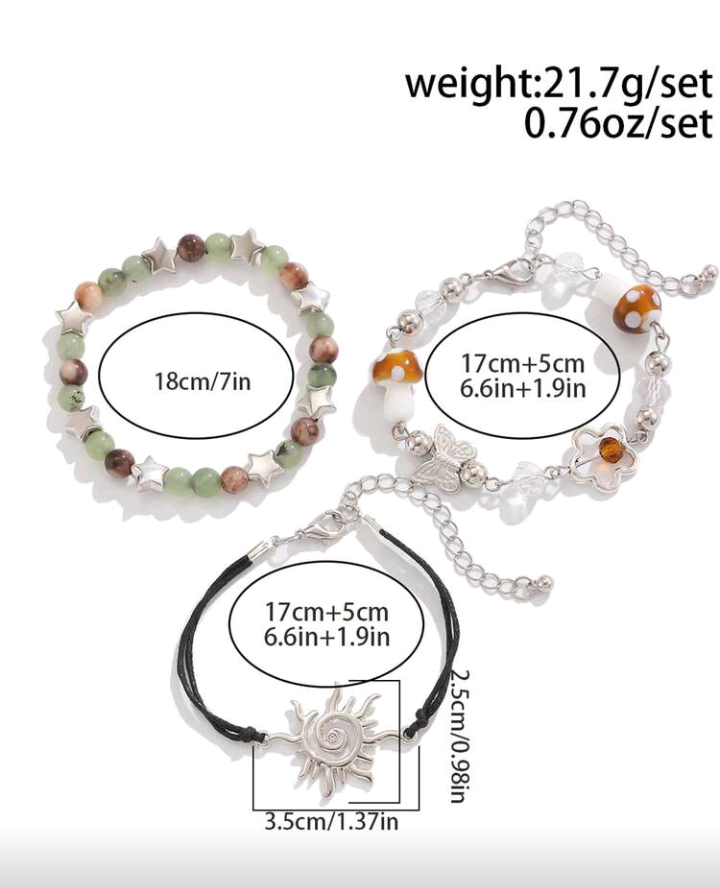 bracelet set 3pcs