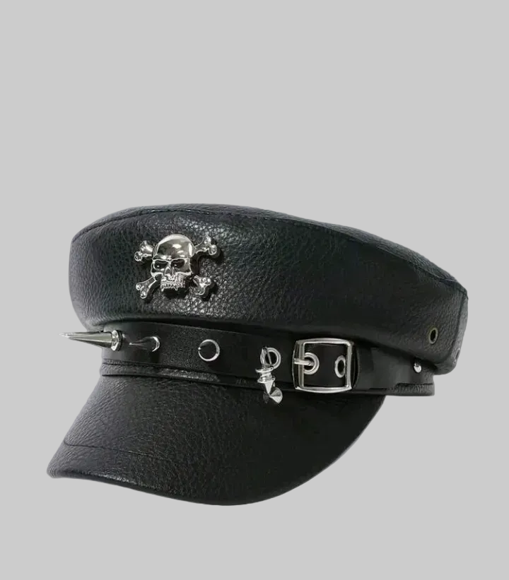 skull rivet hat