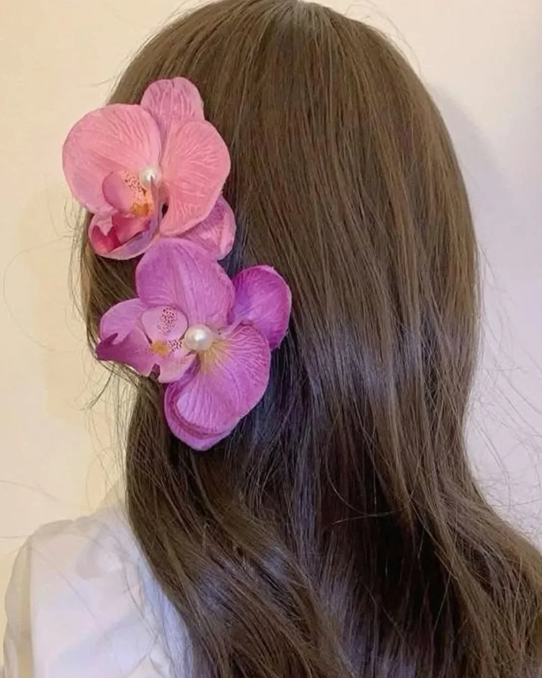 orchid hair clips