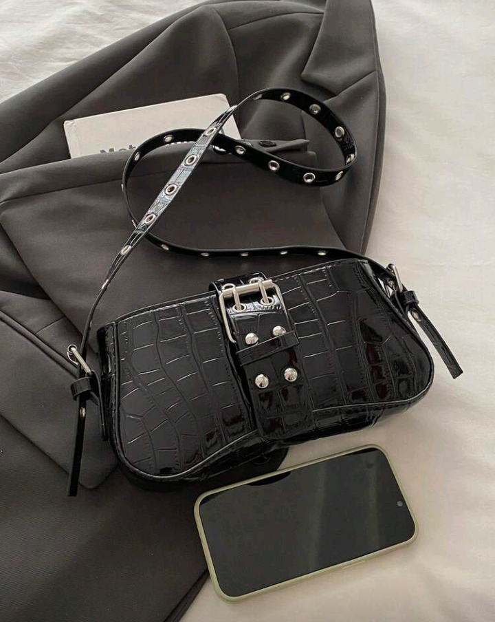 black retro bag