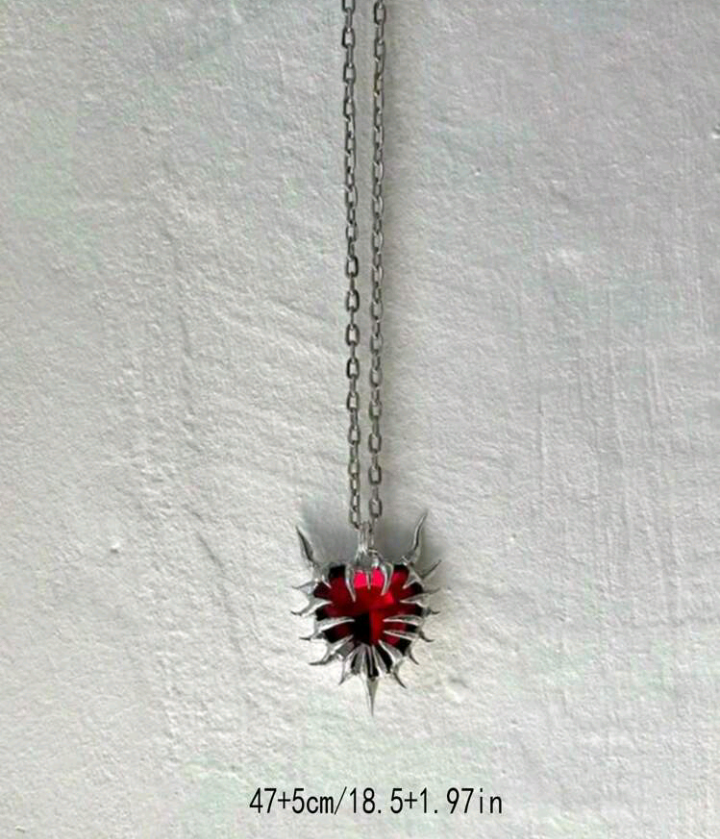 thorn heart necklace