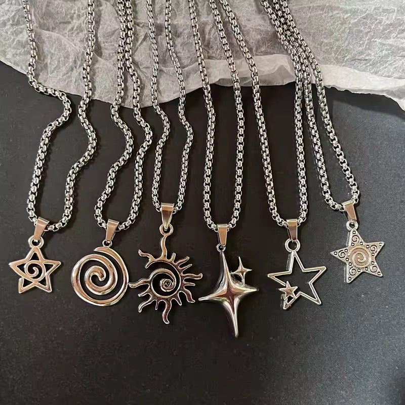 silver y2k pendants (stainless!!)