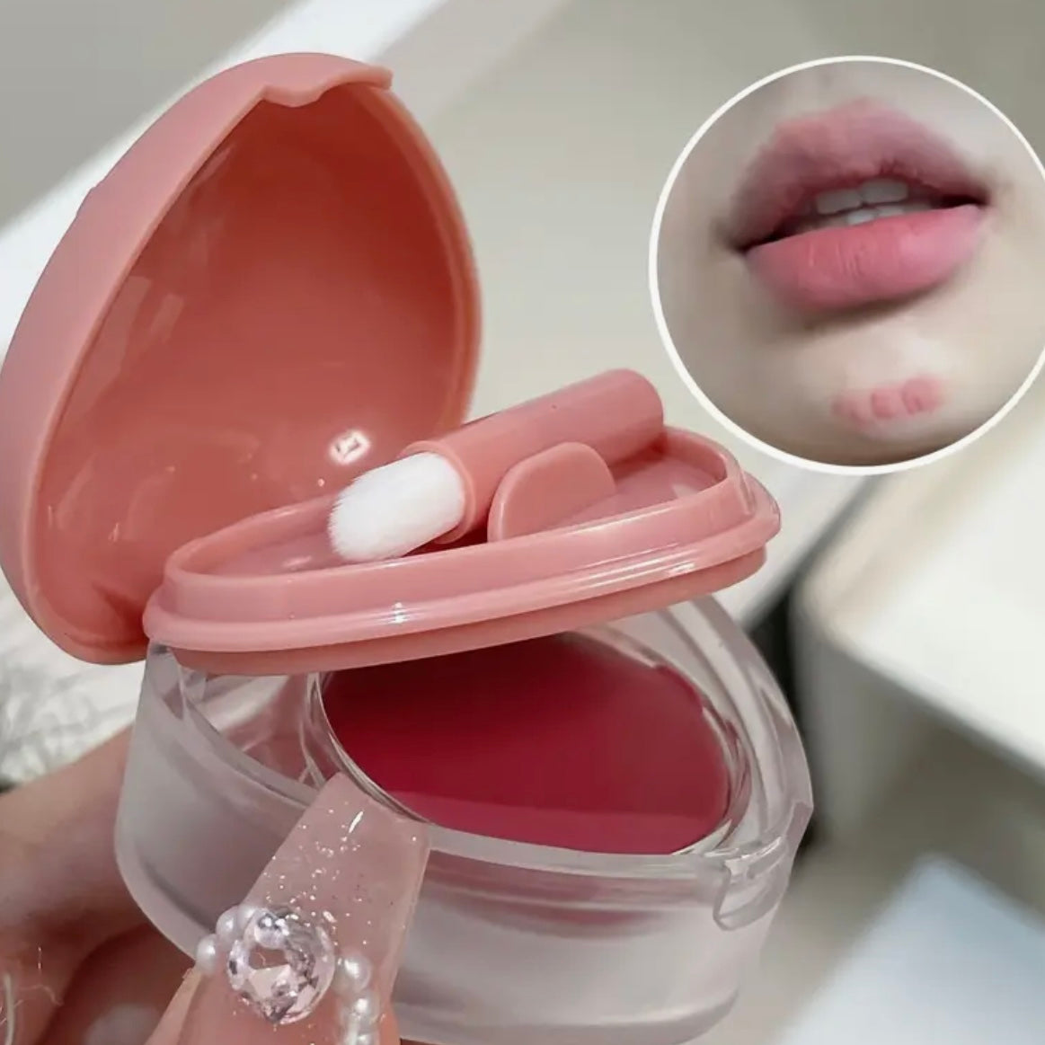 heart shaped lip muds