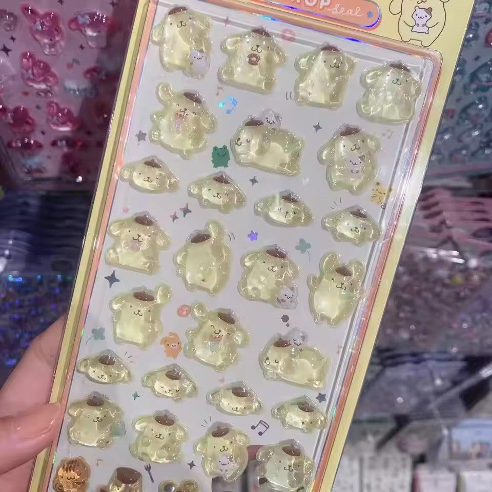 sanrio 3d stickers