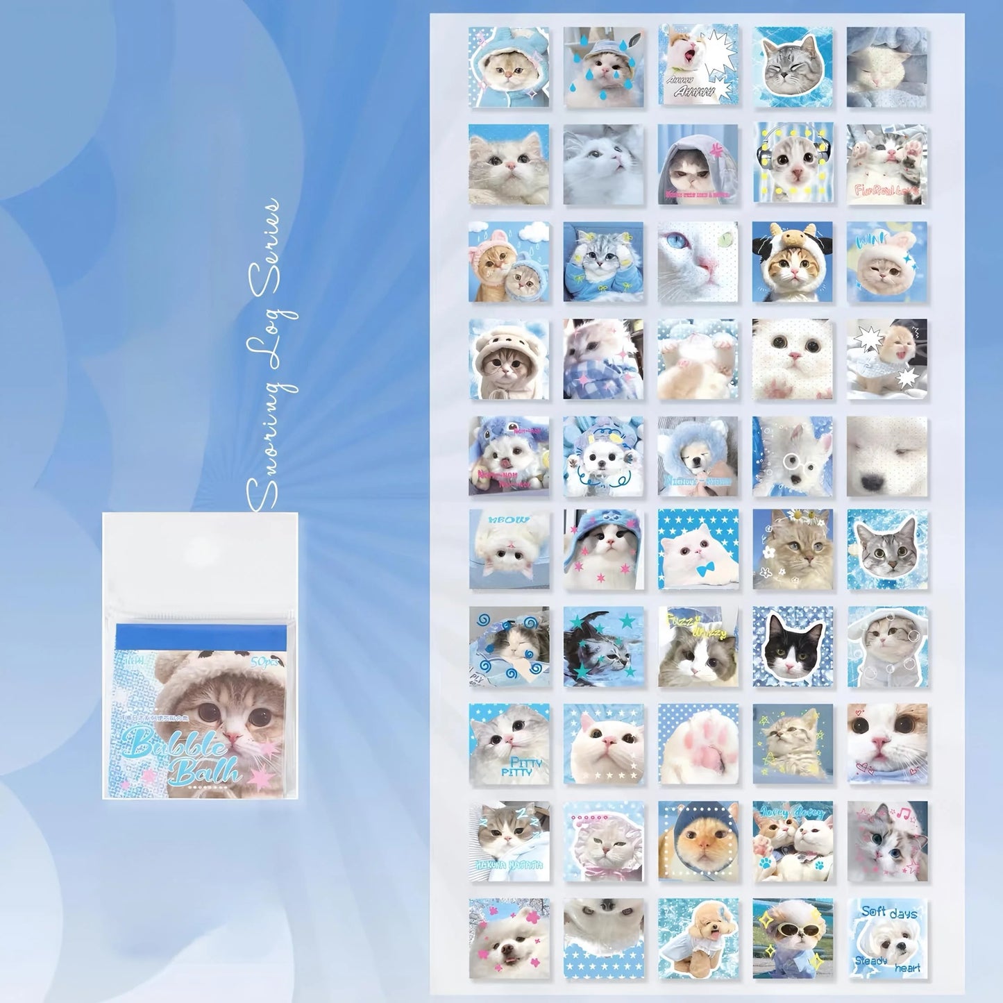 mini sticker book : cats