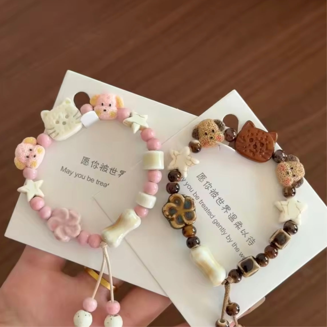 kawaii cat | puppy bracelet