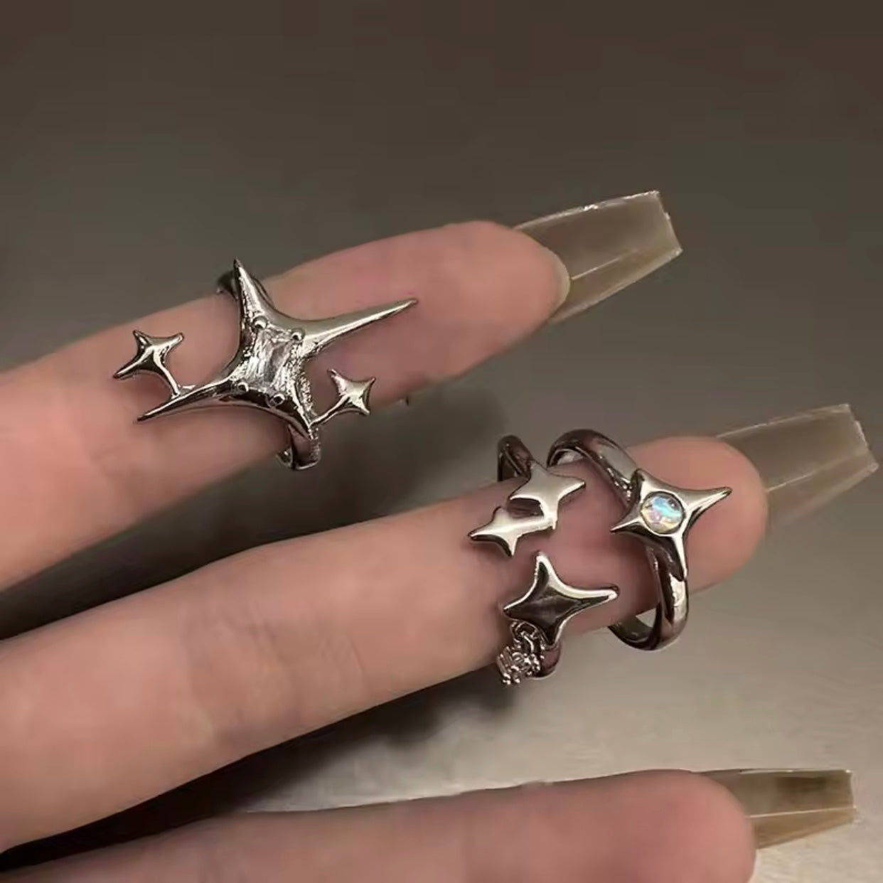 sparkle ring set