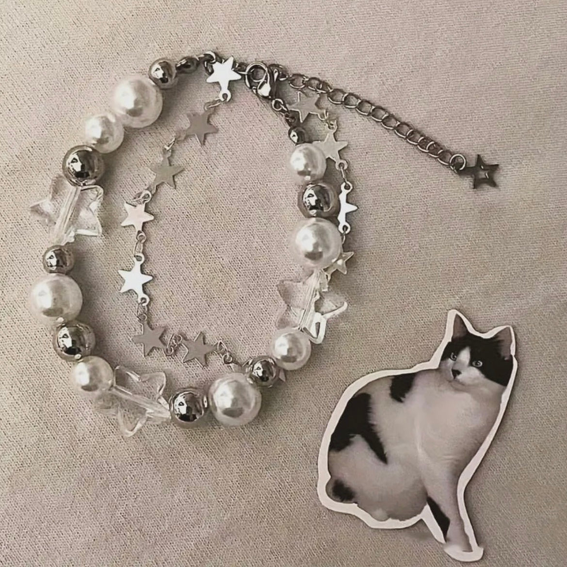 starry silver bracelet