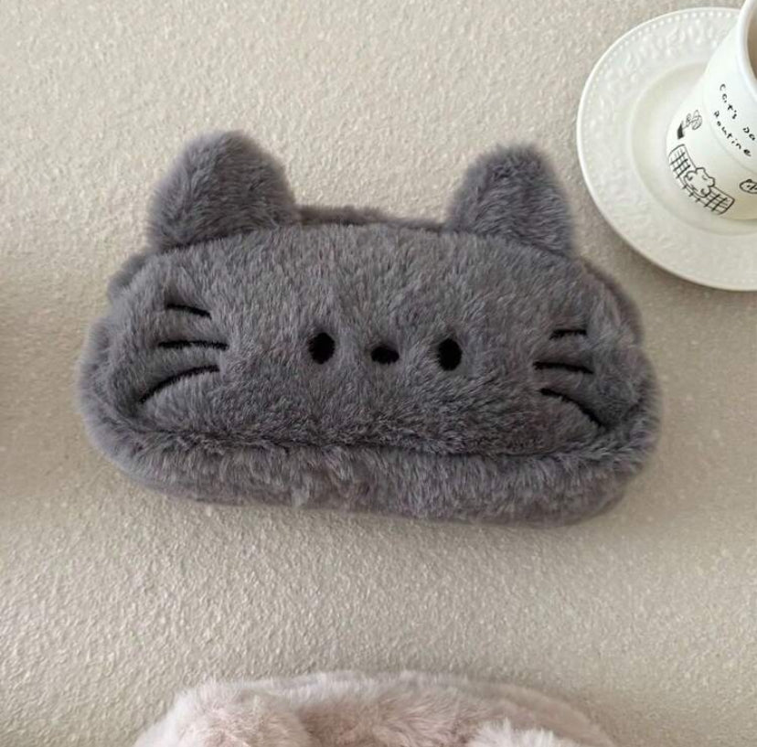 plush cat pencil case