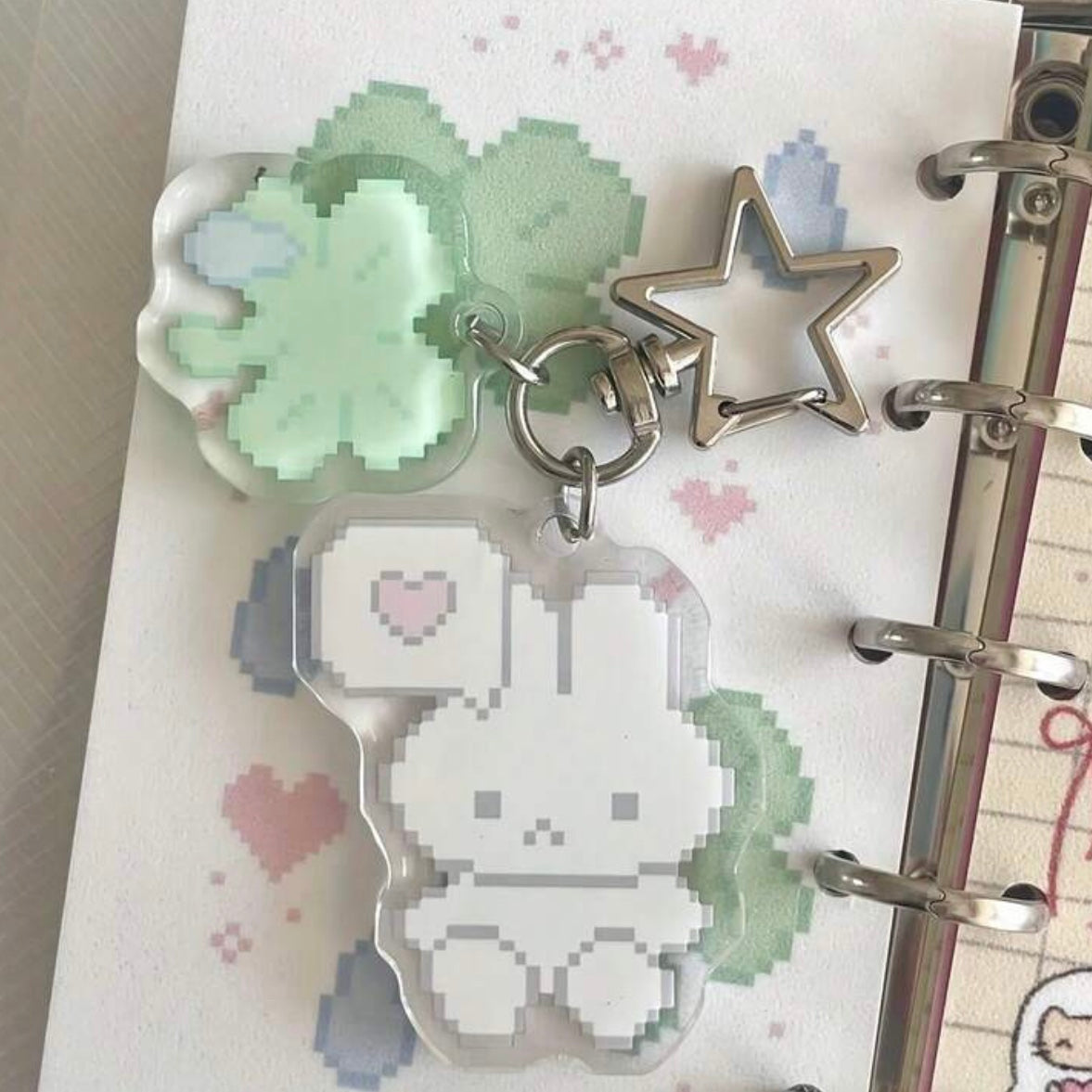 pixel keychains